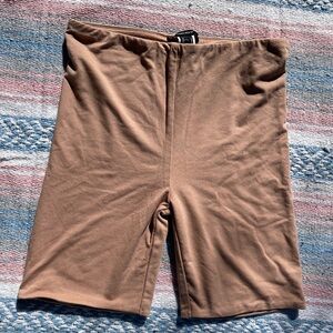 Forever 21 tan nude biker shorts